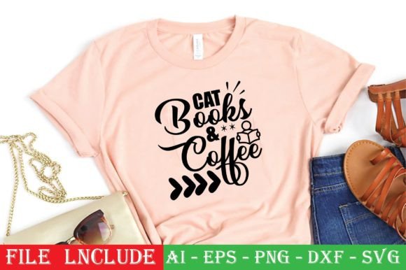 Cat Books Coffee Embroidery Design Review