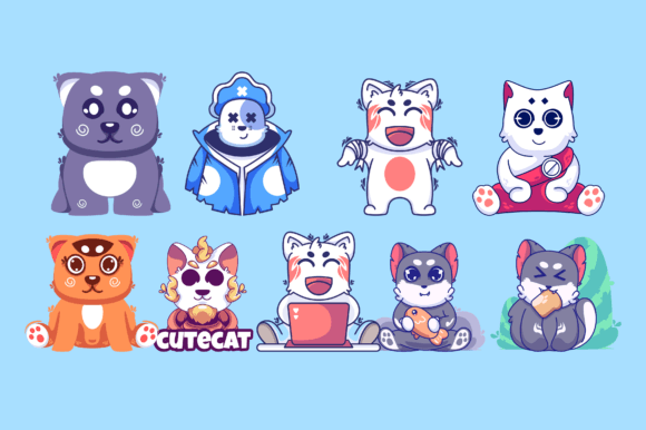 Cute Cat Cartoon Animal Bundle Review