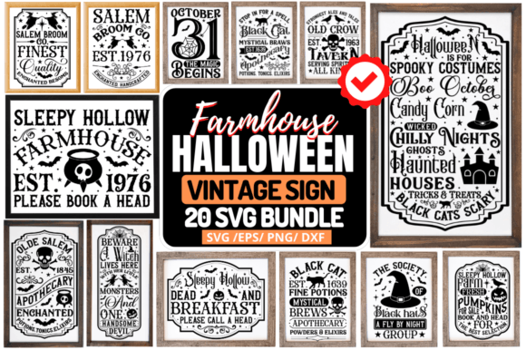 Farmhouse Halloween Svg Bundle Review