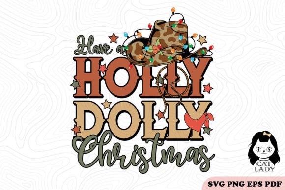 Holly Dolly Christmas SVG PNG Review
