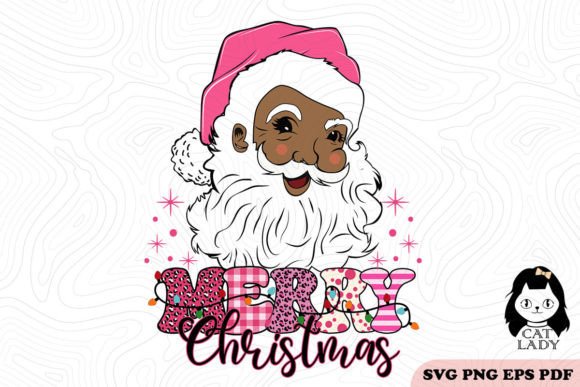 Merry Christmas Black Santa SVG PNG Review