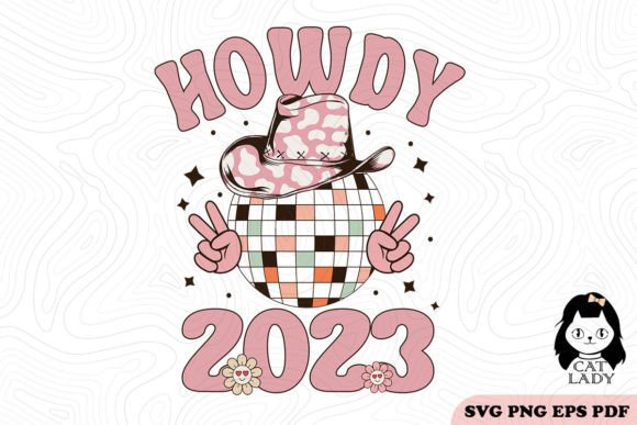 Retro Howdy 2023 Disco Ball SVG PNG Review